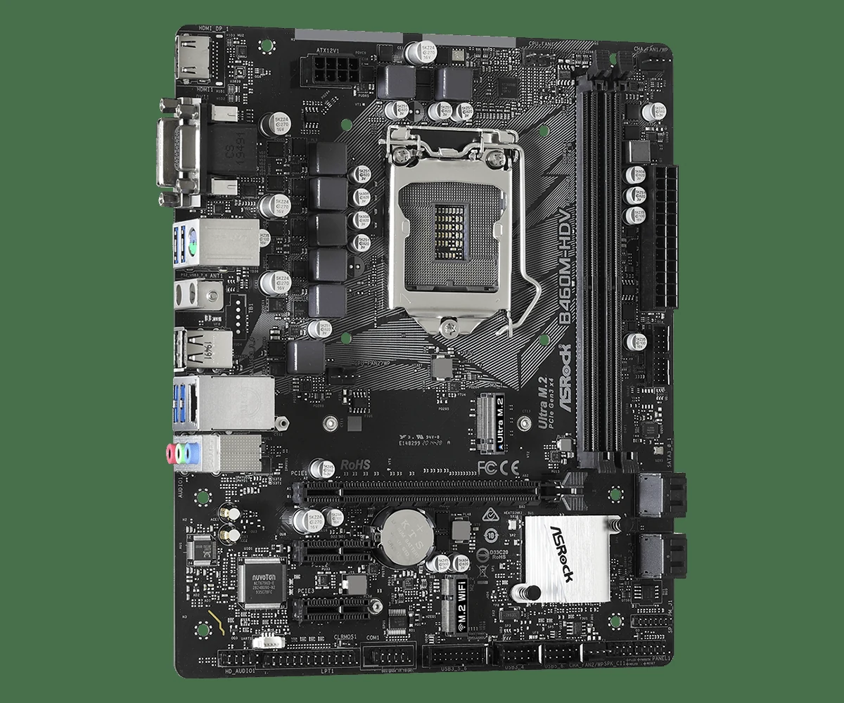 Mainboard ASRock B460M-HDV/M.2 - LGA 1200 - NEW