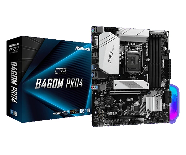Mainboard ASRock B460M Pro4 - LGA 1200 - NEW