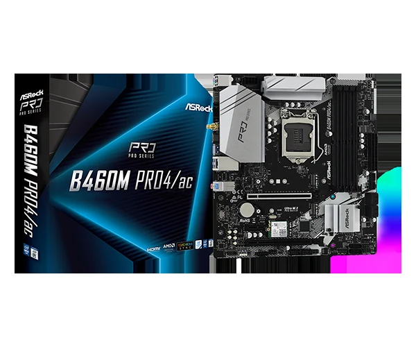 Mainboard ASRock B460M Pro4 - LGA 1200 - NEW
