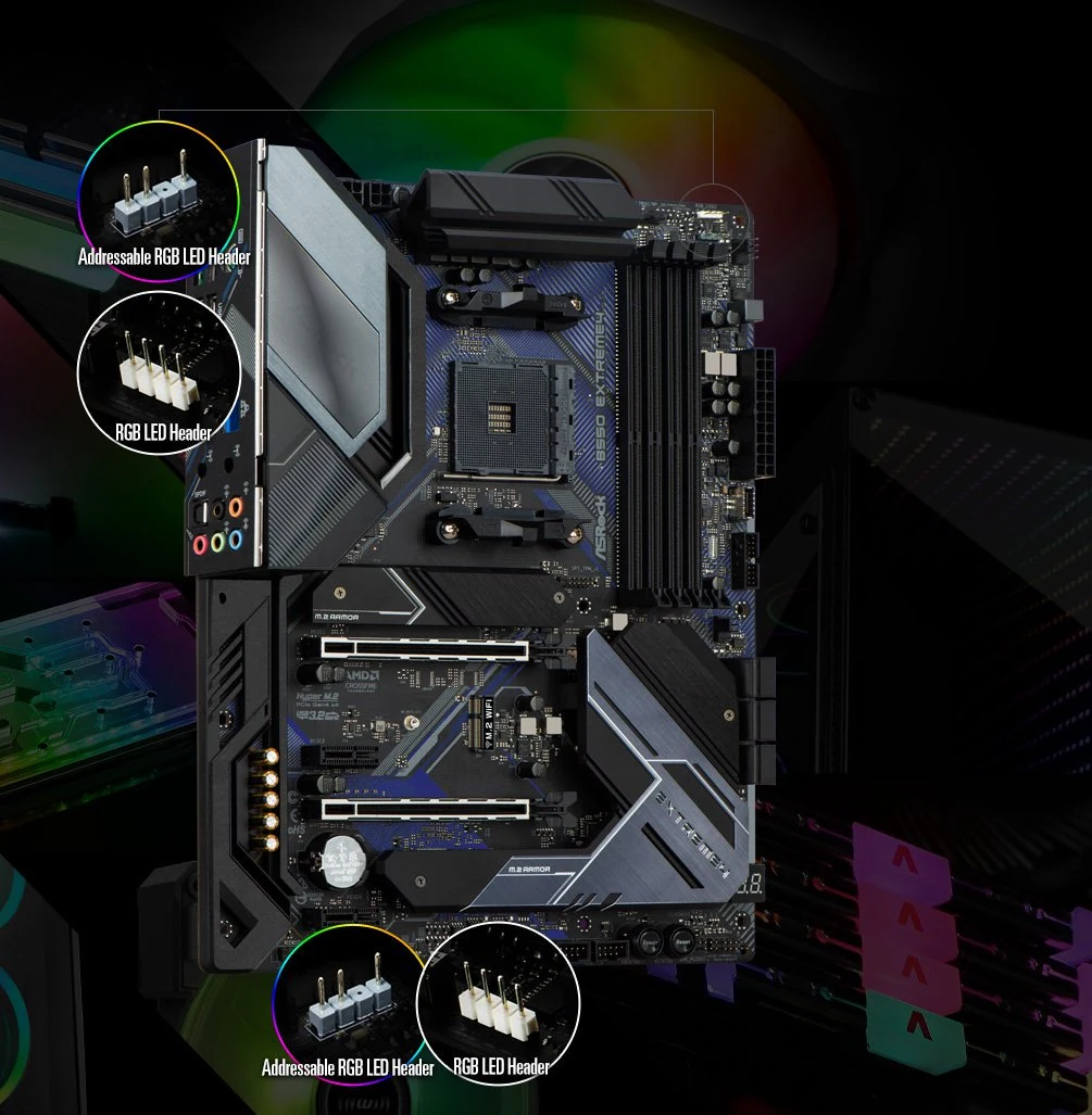 Mainboard ASRock B550 Extreme4 - 4 Khe RAM DDR4 - AM4 - NEW