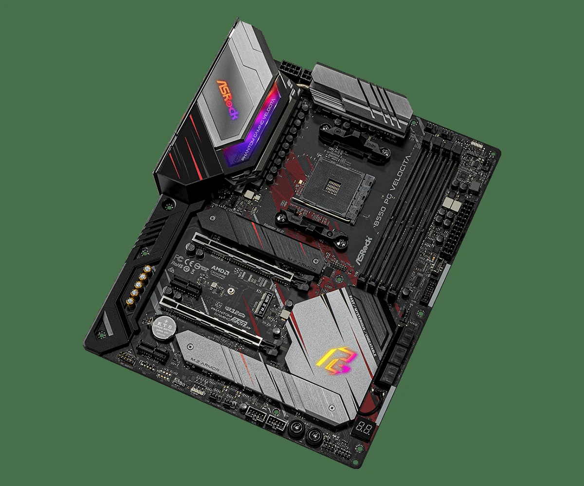 Mainboard ASRock B550 PG Velocita - 4 Khe RAM DDR4 - AM4 - NEW