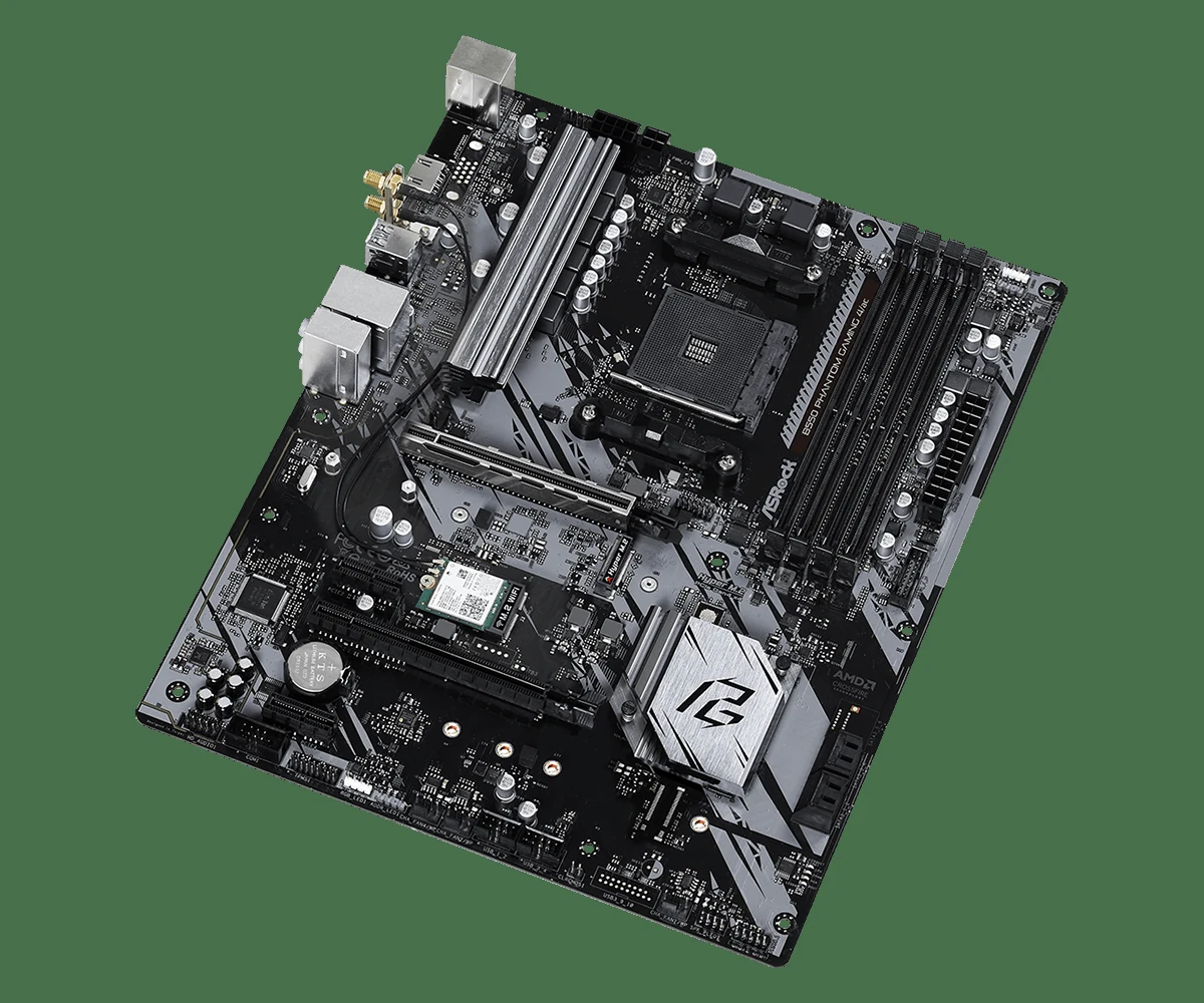 Mainboard ASRock B550 Phantom Gaming 4/ac - 4 Khe RAM DDR4 - AM4 - NEW