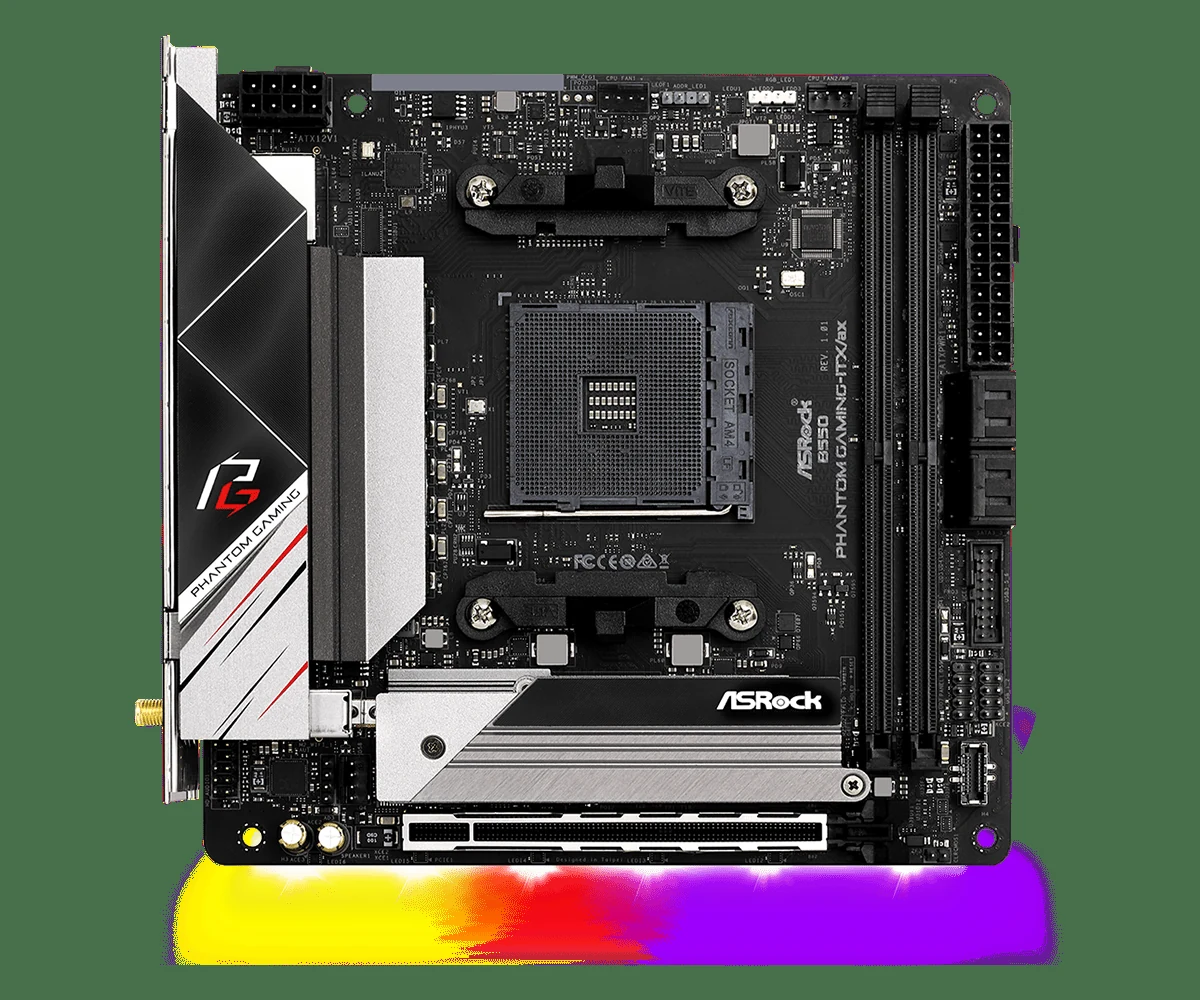 Mainboard ASRock B550 Phantom Gaming-ITX/ax - 2 Khe RAM DDR4 - AM4 - NEW