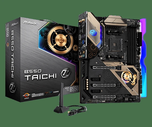 Mainboard ASRock B550 Taichi - 4 Khe RAM DDR4 - AM4 - NEW