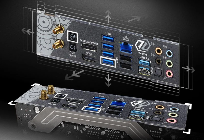 Mainboard ASRock B550 Taichi - 4 Khe RAM DDR4 - AM4 - NEW