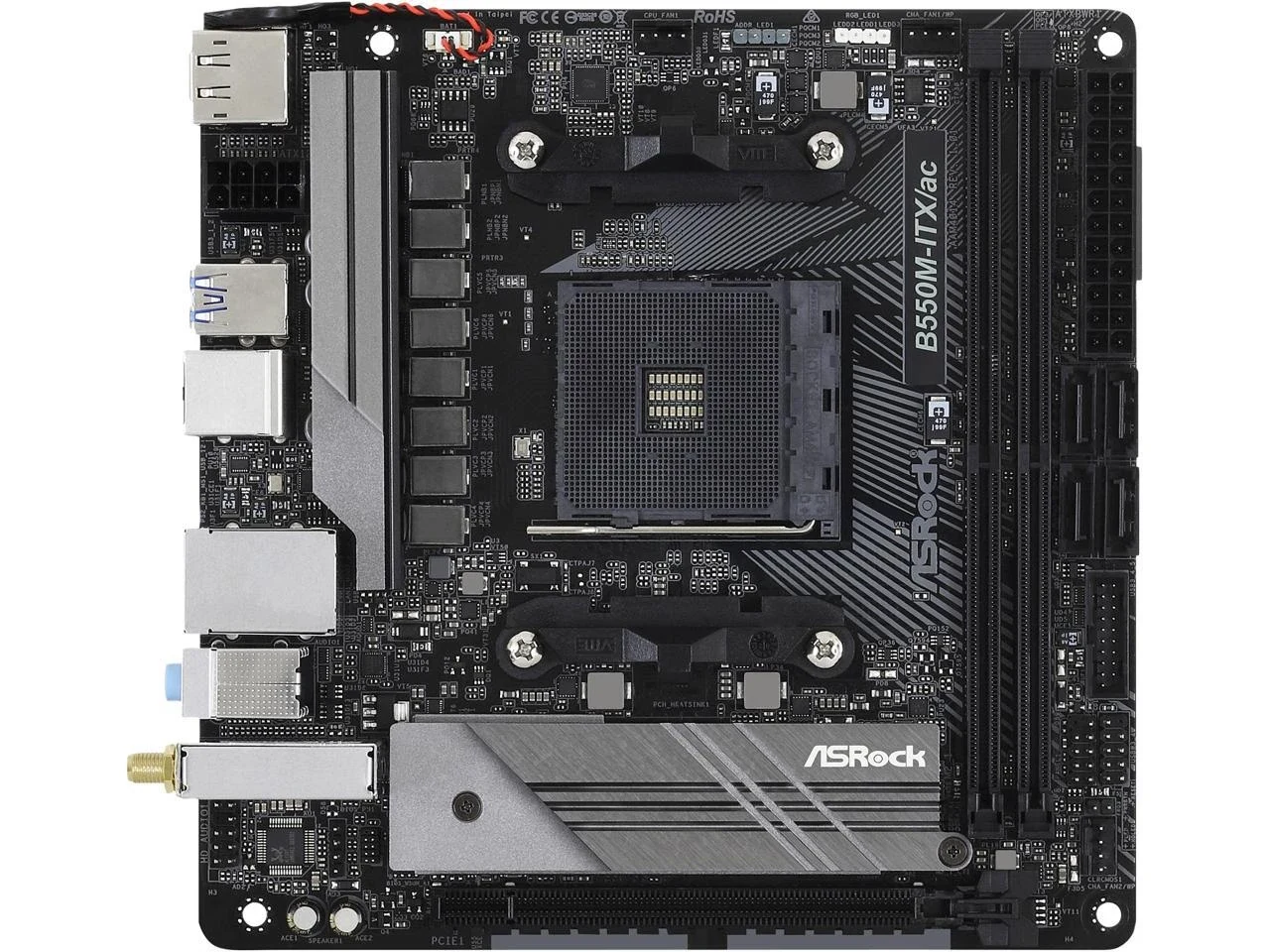Mainboard ASRock B550M/ac - 4 Khe RAM DDR4 - AM4 - NEW