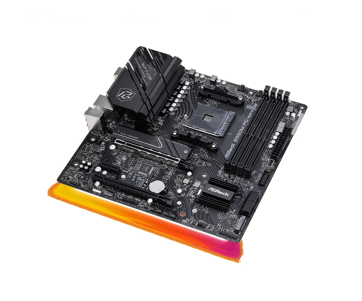 Mainboard ASRock B550M PG Riptide - 4 Khe RAM DDR4 - AM4 - NEW