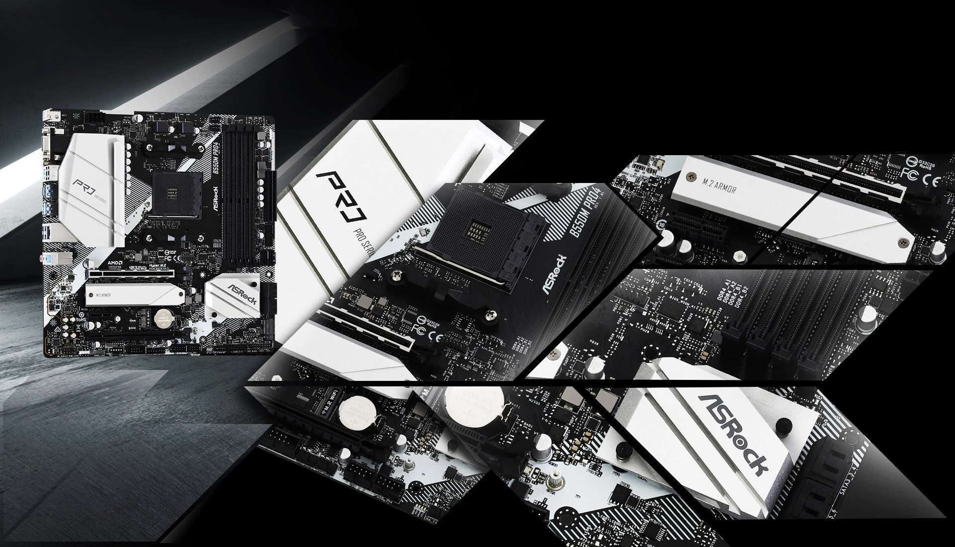 Mainboard ASRock B550M Pro4 - 4 Khe RAM DDR4 - AM4 - NEW
