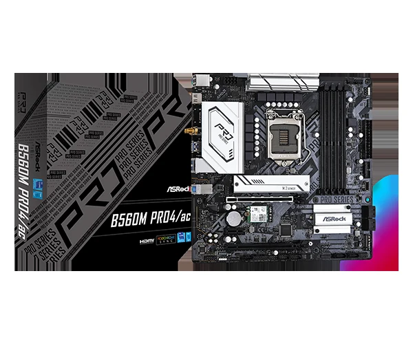 Mainboard ASRock B560M Pro4/ac - LGA 1200 - NEW