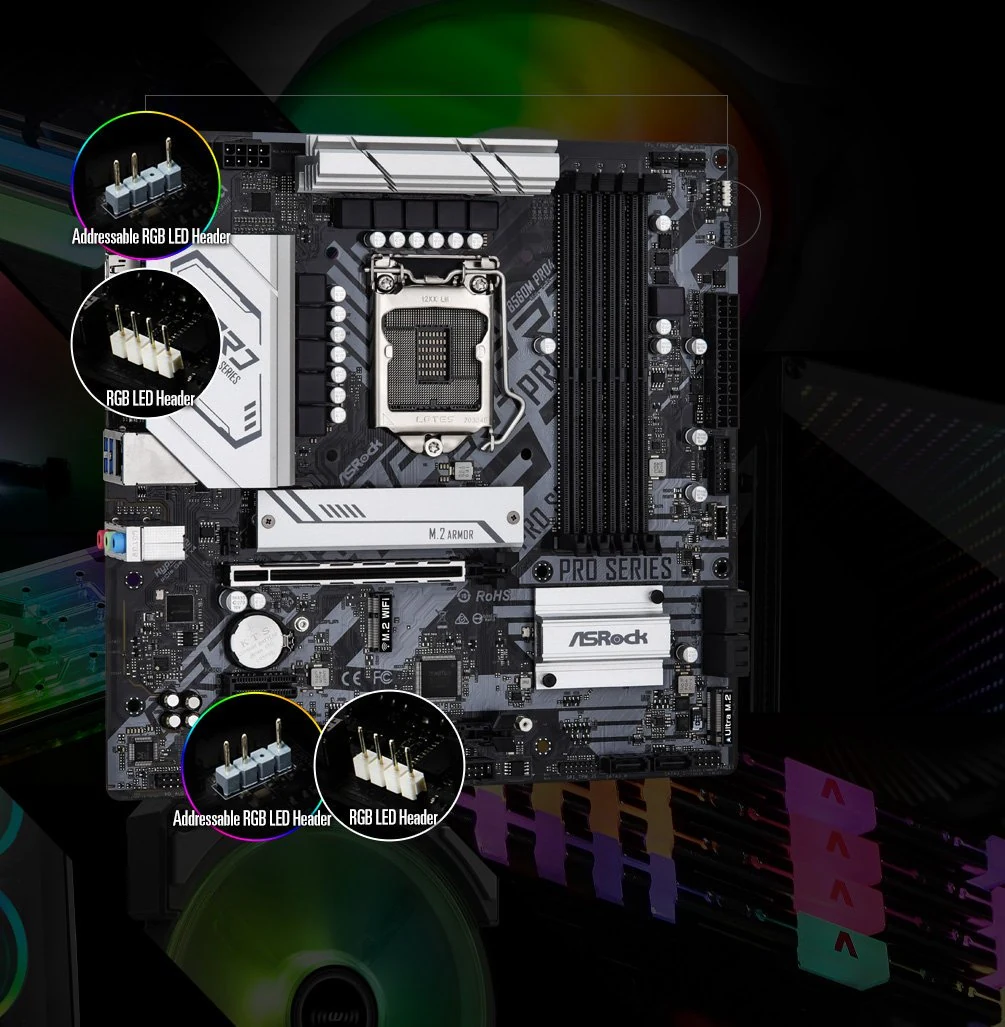 Mainboard ASRock B560M Pro4 - LGA 1200 - NEW