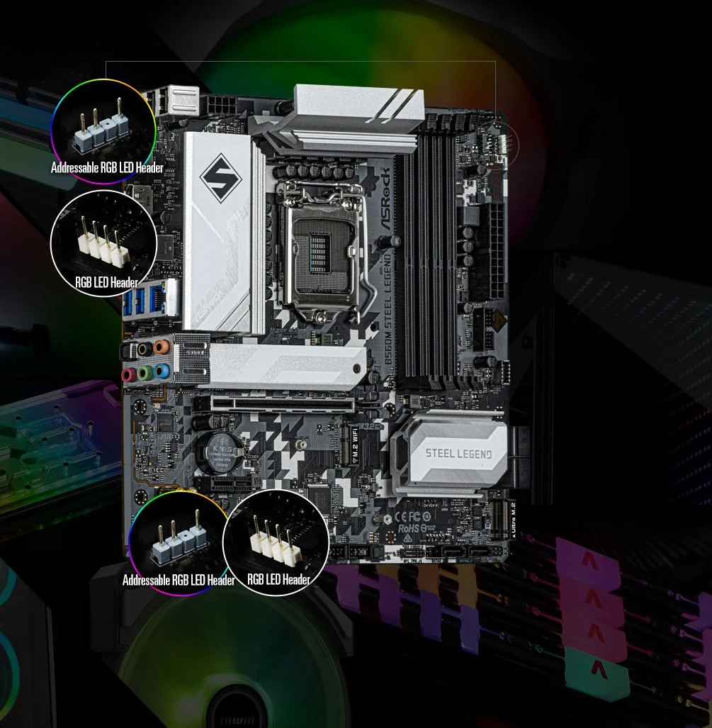Mainboard ASRock B560M Steel Legend - LGA 1200 - NEW