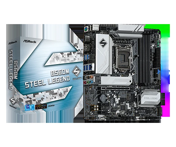 Mainboard ASRock B560M Steel Legend - LGA 1200 - NEW
