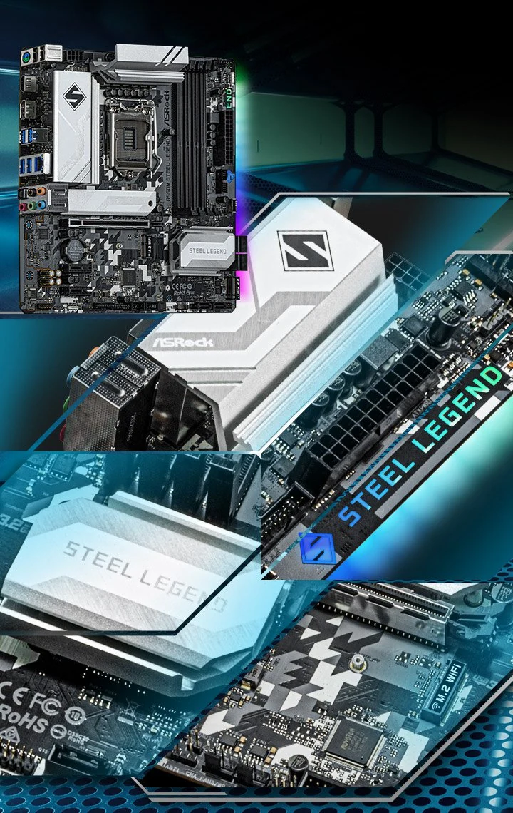 Mainboard ASRock B560M Steel Legend - LGA 1200 - NEW