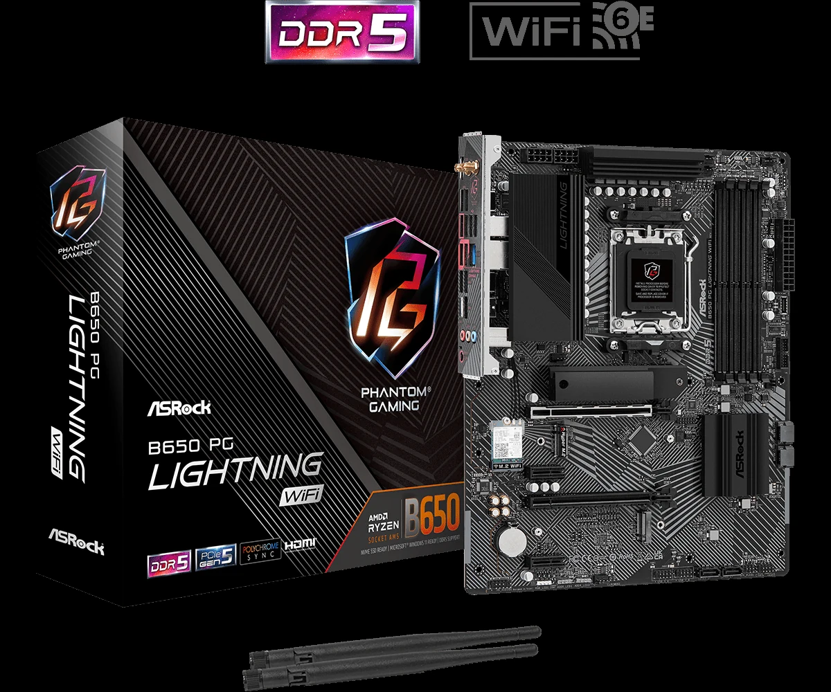 Mainboard ASRock B650 PG Lightning WiFi DDR5 - NEW