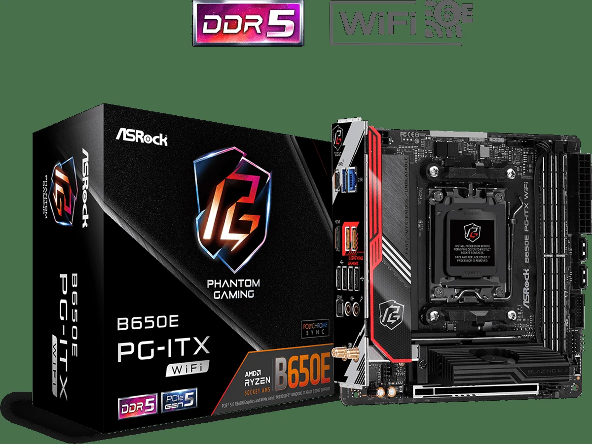 Mainboard ASRock B650E PG-ITX WiFi DDR5 - NEW