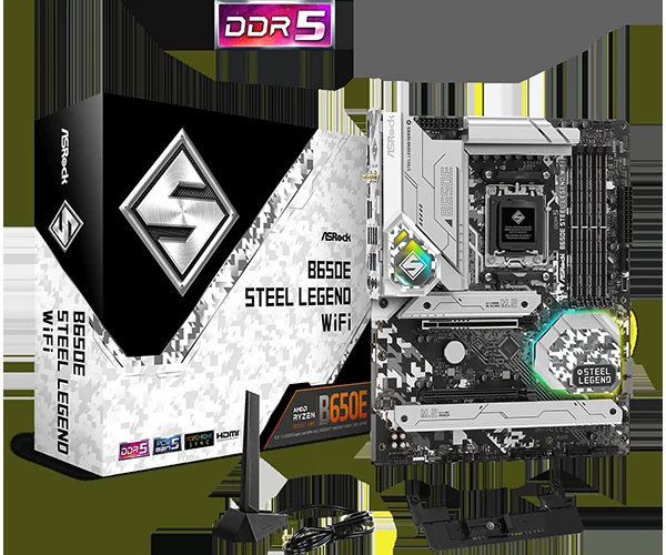 Mainboard ASRock B650E Steel Legend WiFi DDR5 - NEW