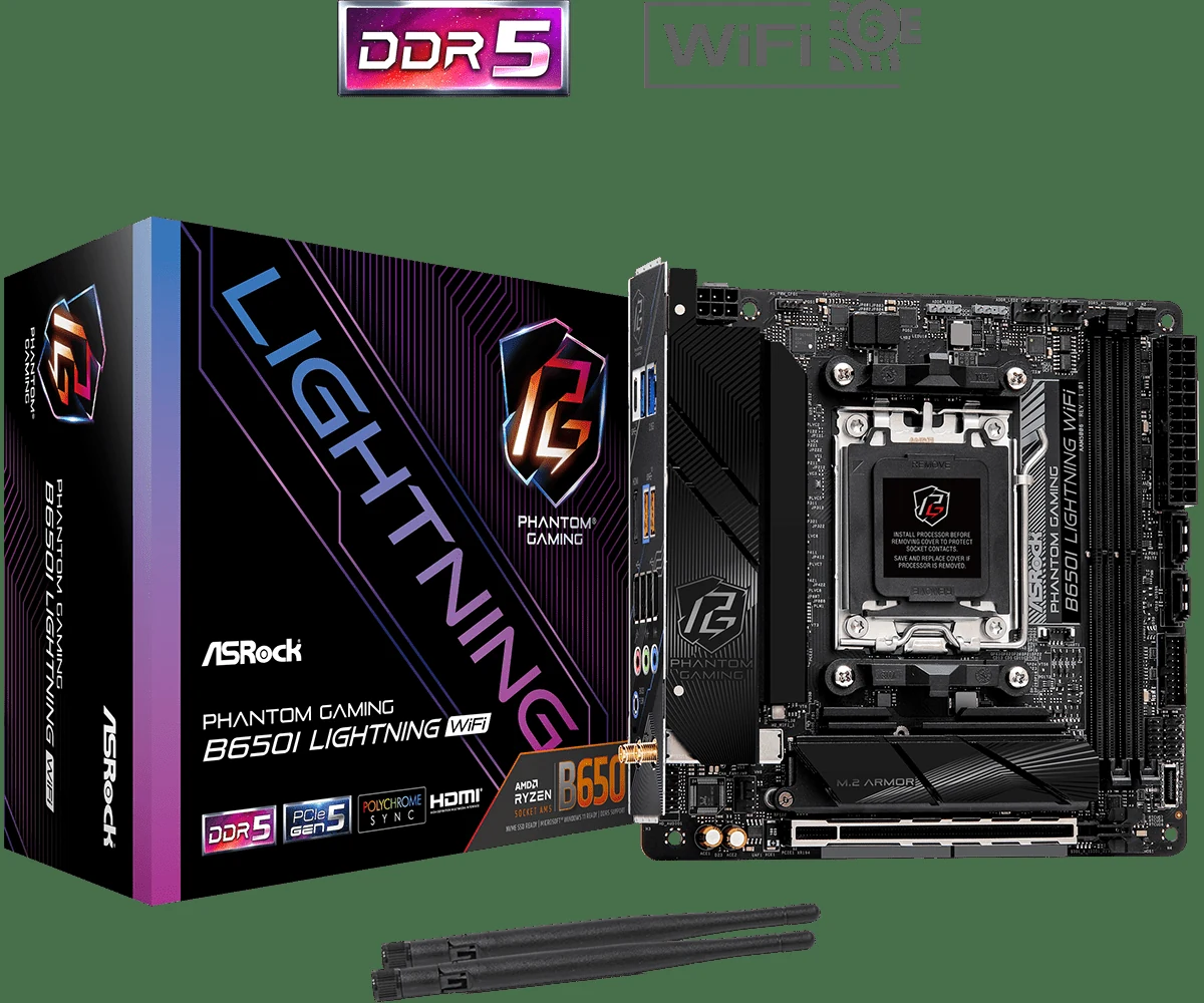 Mainboard ASRock B650I Lightning WiFi DDR5 - NEW