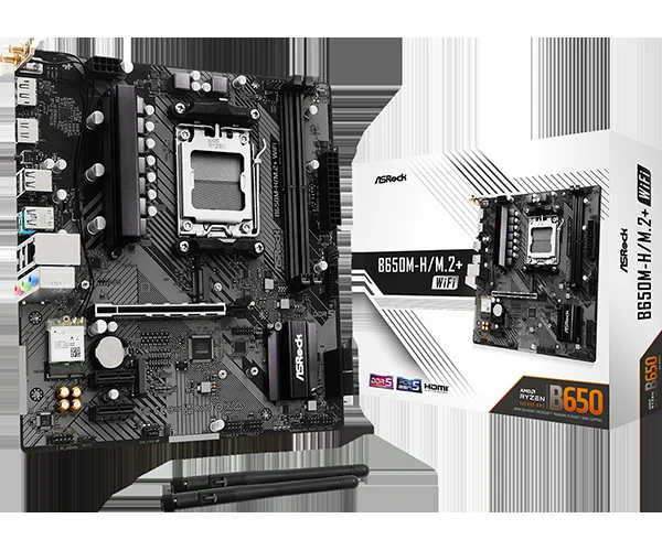 Mainboard ASRock B650M-H/M.2+ WiFi DDR5 - NEW