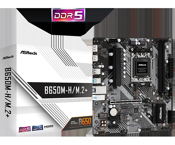 Mainboard ASRock B650M-H/M.2+ WiFi DDR5 - NEW