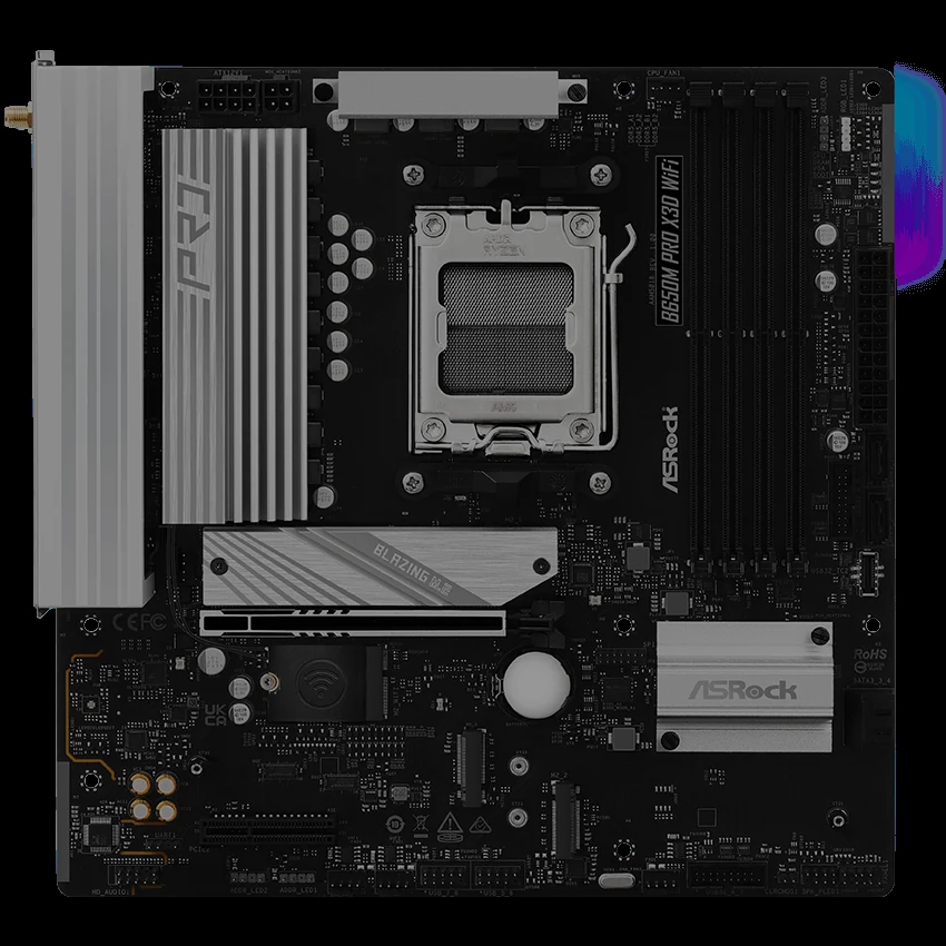 Mainboard ASRock B650M Pro X3D WiFi DDR5 - NEW