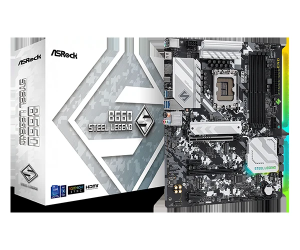 Mainboard ASRock B660 Steel Legend - 4 Khe RAM DDR4 - LGA 1700 - NEW