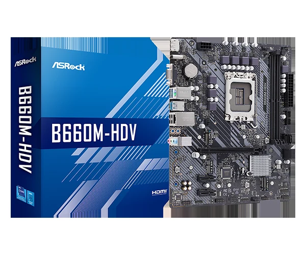 Mainboard ASRock B660M-HDV - 2 Khe RAM DDR4 - LGA 1700 - NEW