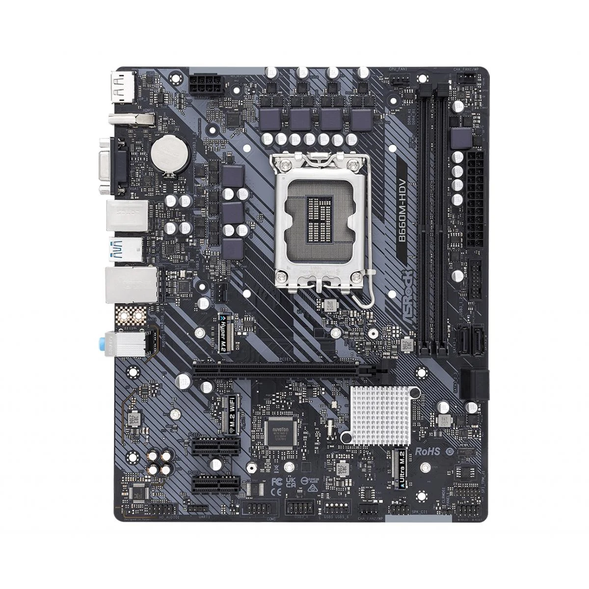 Mainboard ASRock B660M-HDV - 2 Khe RAM DDR4 - LGA 1700 - NEW