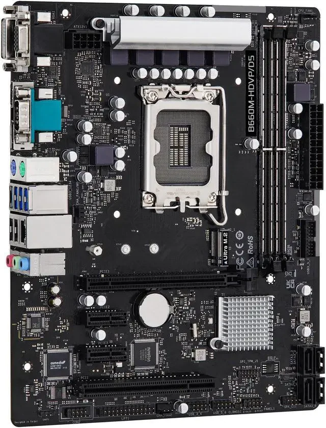 Mainboard ASRock B660M-HDVP/D5 R2.0 - 2 Khe RAM DDR5 - LGA 1700 - NEW