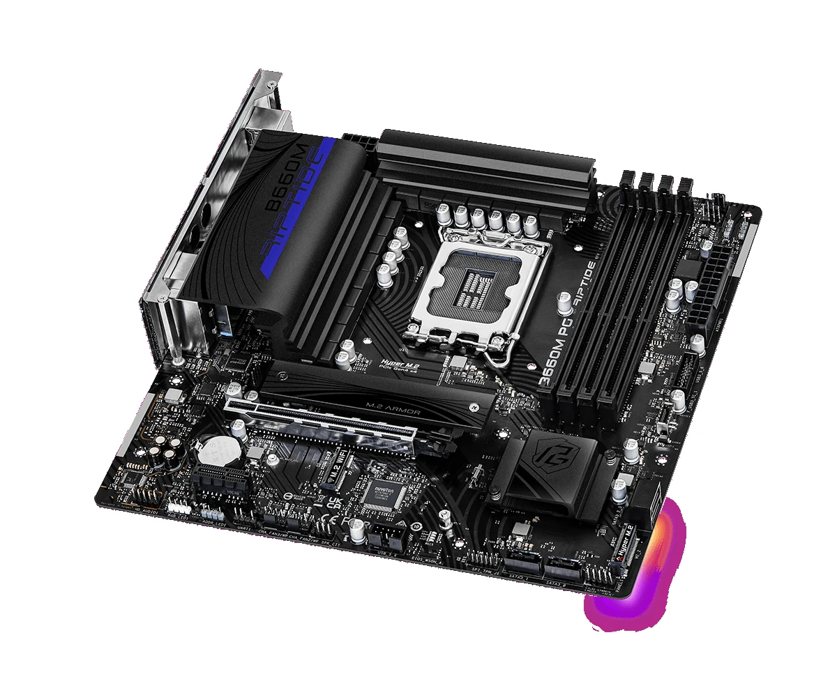 Mainboard ASRock B660M PG Riptide - 4 Khe RAM DDR4 - LGA 1700 - NEW