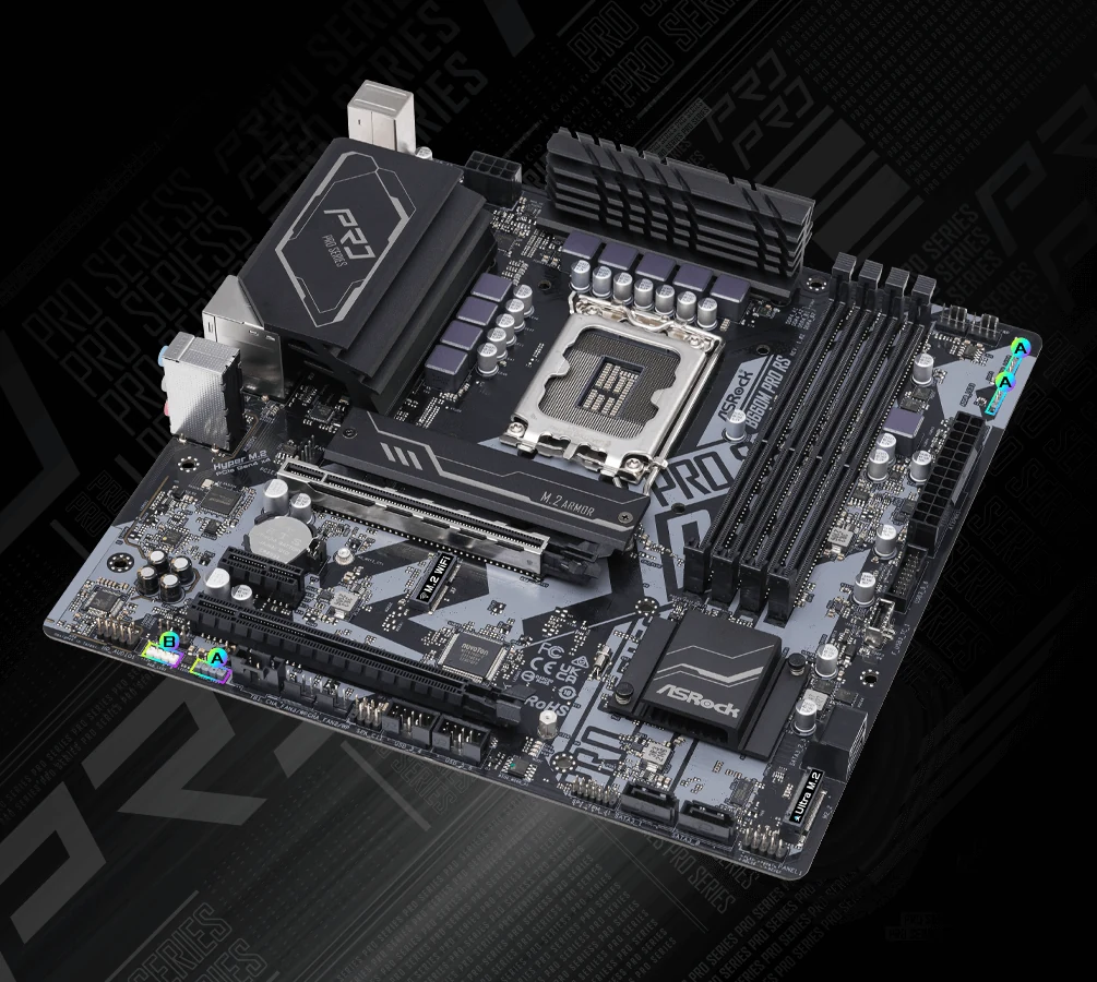 Mainboard ASRock B660M Pro RS - 4 Khe RAM DDR4 - LGA 1700 - NEW