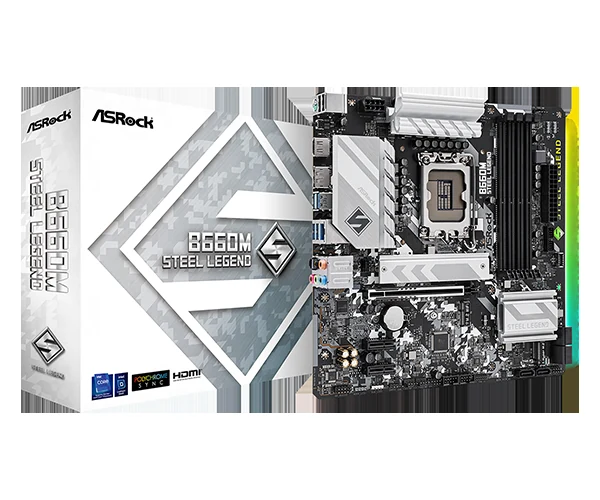 Mainboard ASRock B660M Steel Legend - 4 Khe RAM DDR4 - LGA 1700 - NEW
