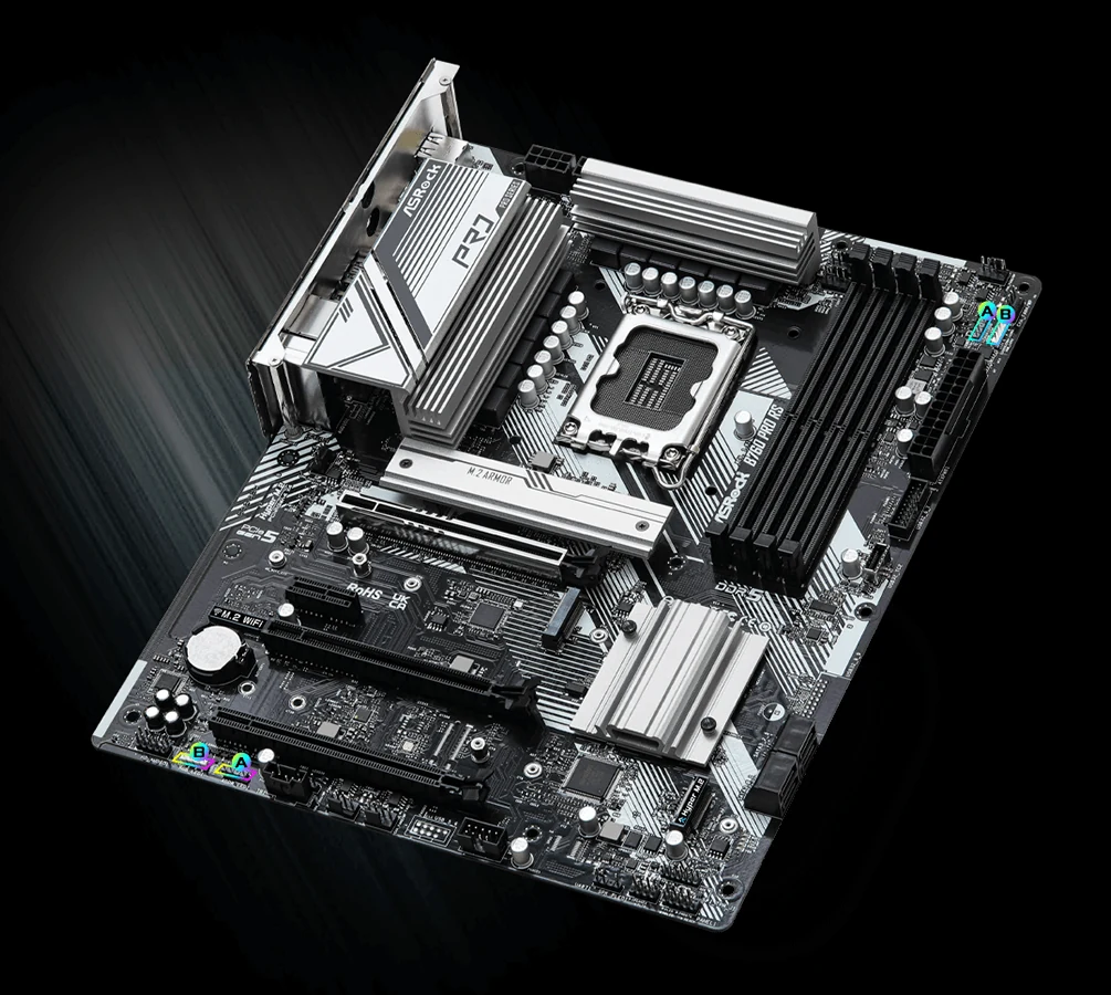Mainboard ASRock B760 Pro RS - 4 Khe RAM DDR5 - LGA 1700 - NEW