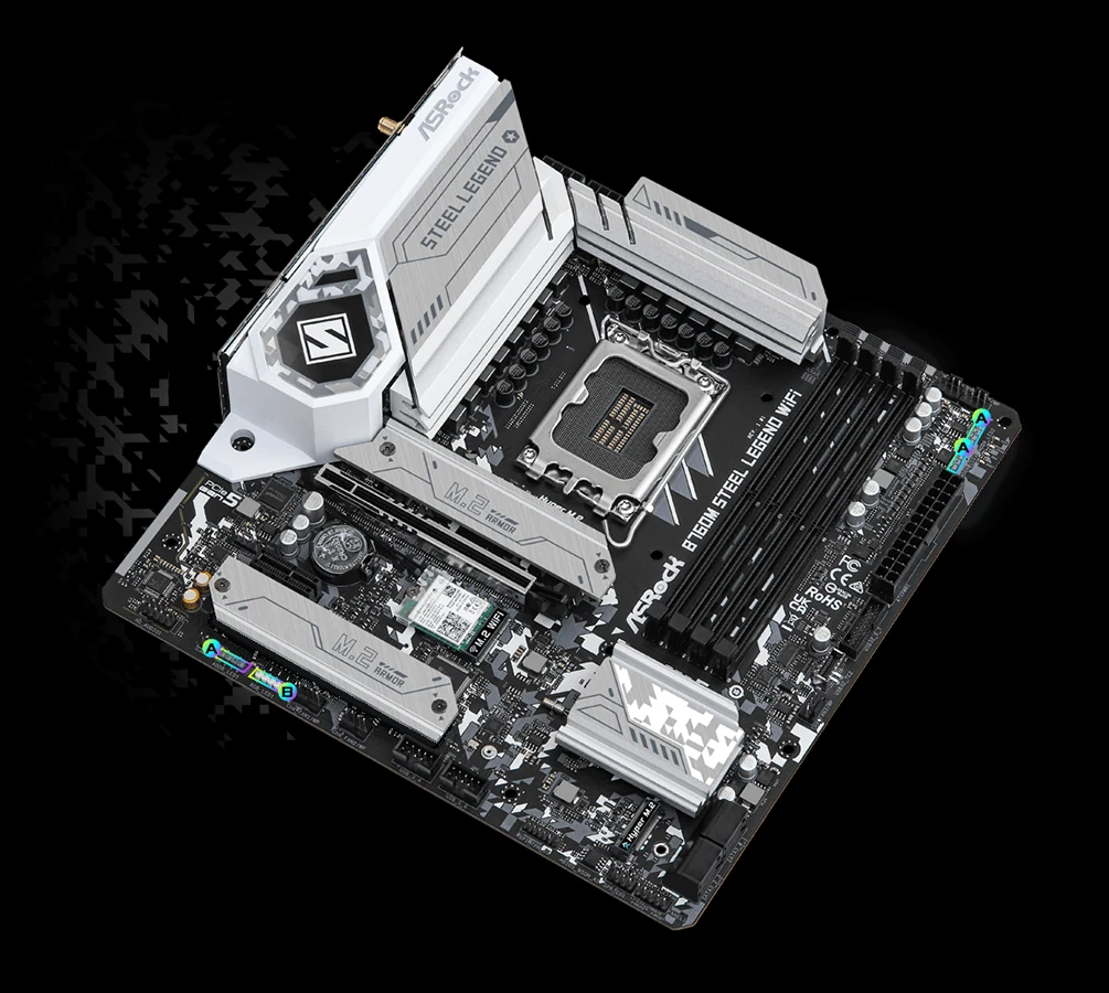 Mainboard ASRock B760 Steel Legend WiFi - 4 Khe RAM DDR5 - LGA 1700 - NEW