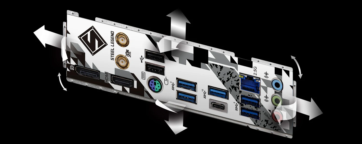 Mainboard ASRock B760 Steel Legend WiFi - 4 Khe RAM DDR5 - LGA 1700 - NEW