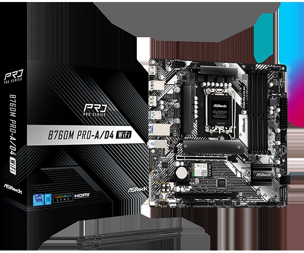Mainboard ASRock B760M - 2 Khe RAM DDR5 - LGA 1700 - NEW