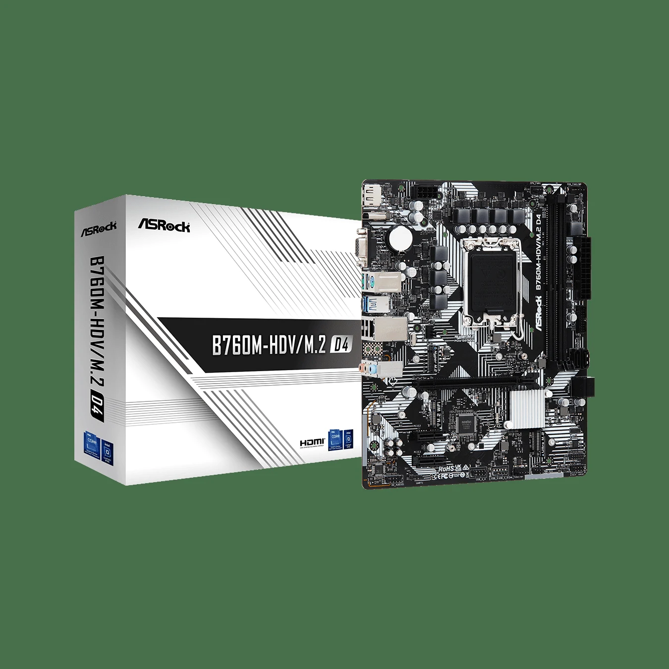 Mainboard ASRock B760M-HDV/M.2 - 2 Khe RAM DDR5 - LGA 1700 - NEW