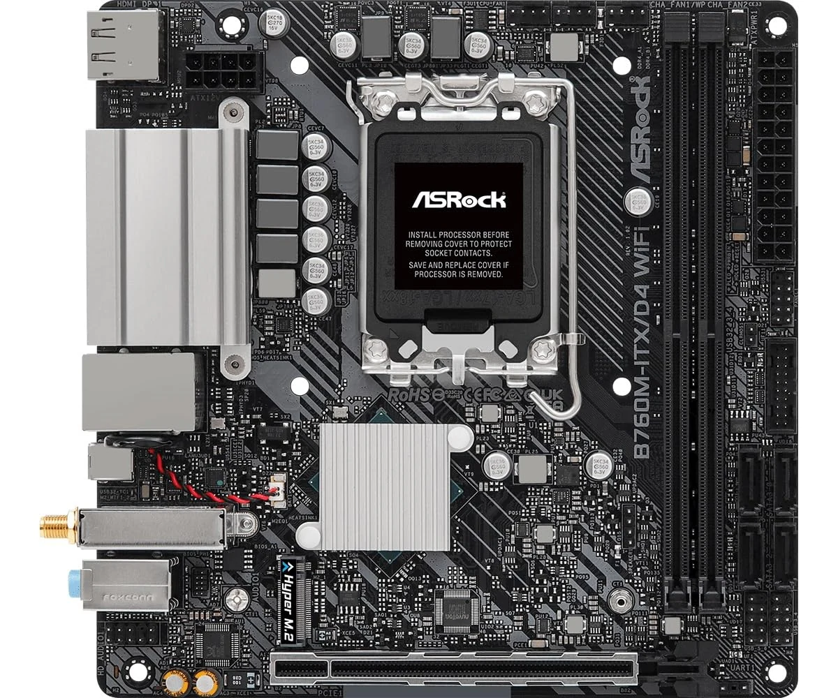 Mainboard ASRock B760M-ITX/D4 WiFi - 2 Khe RAM DDR4 - LGA 1700 - NEW