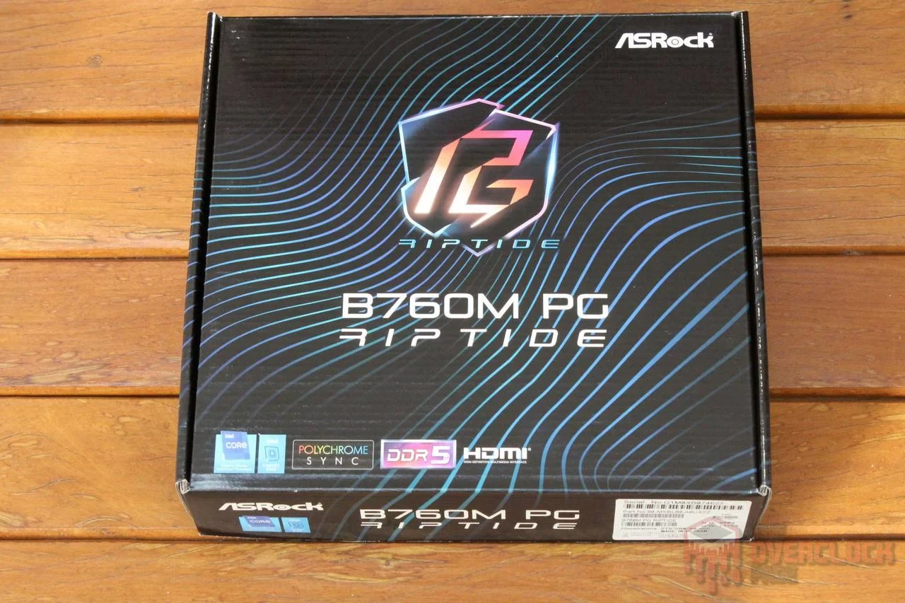Mainboard ASRock B760M PG Riptide - 4 Khe RAM DDR5 - LGA 1700 - NEW