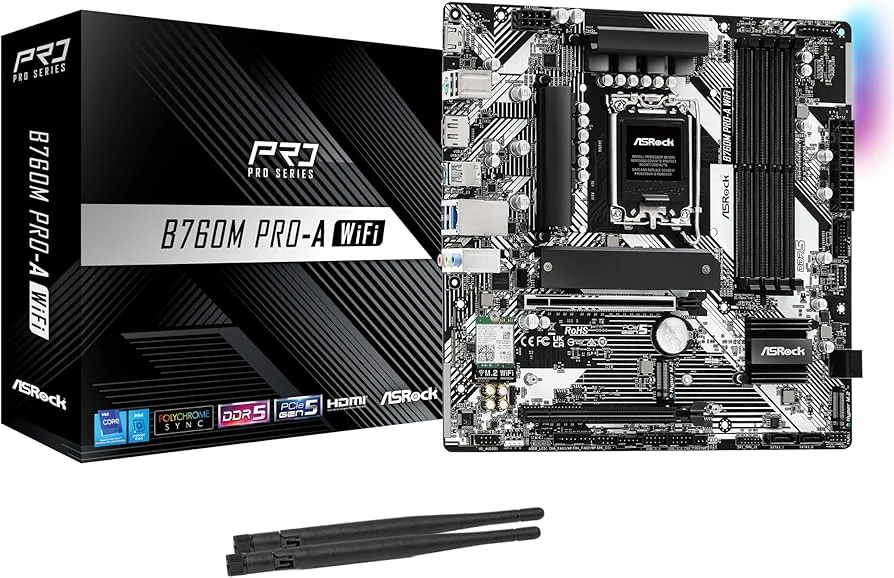 Mainboard ASRock B760M Pro-A - 4 Khe RAM DDR5 - LGA 1700 - NEW