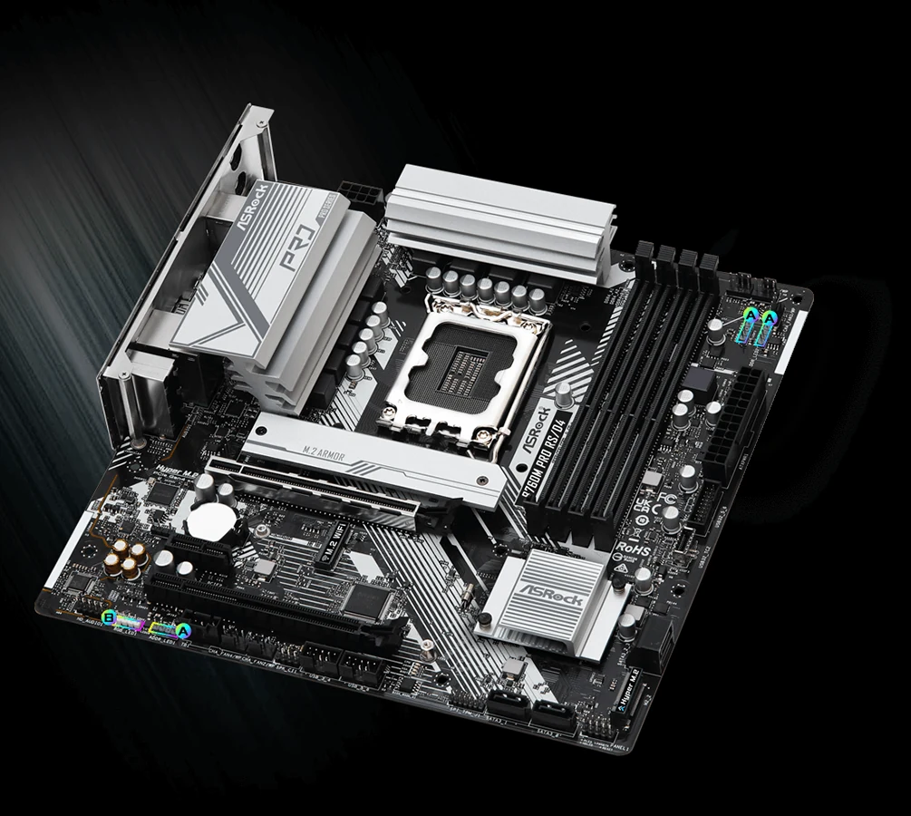 Mainboard ASRock B760M Pro RS/D4 - 4 Khe RAM DDR4 - LGA 1700 - NEW