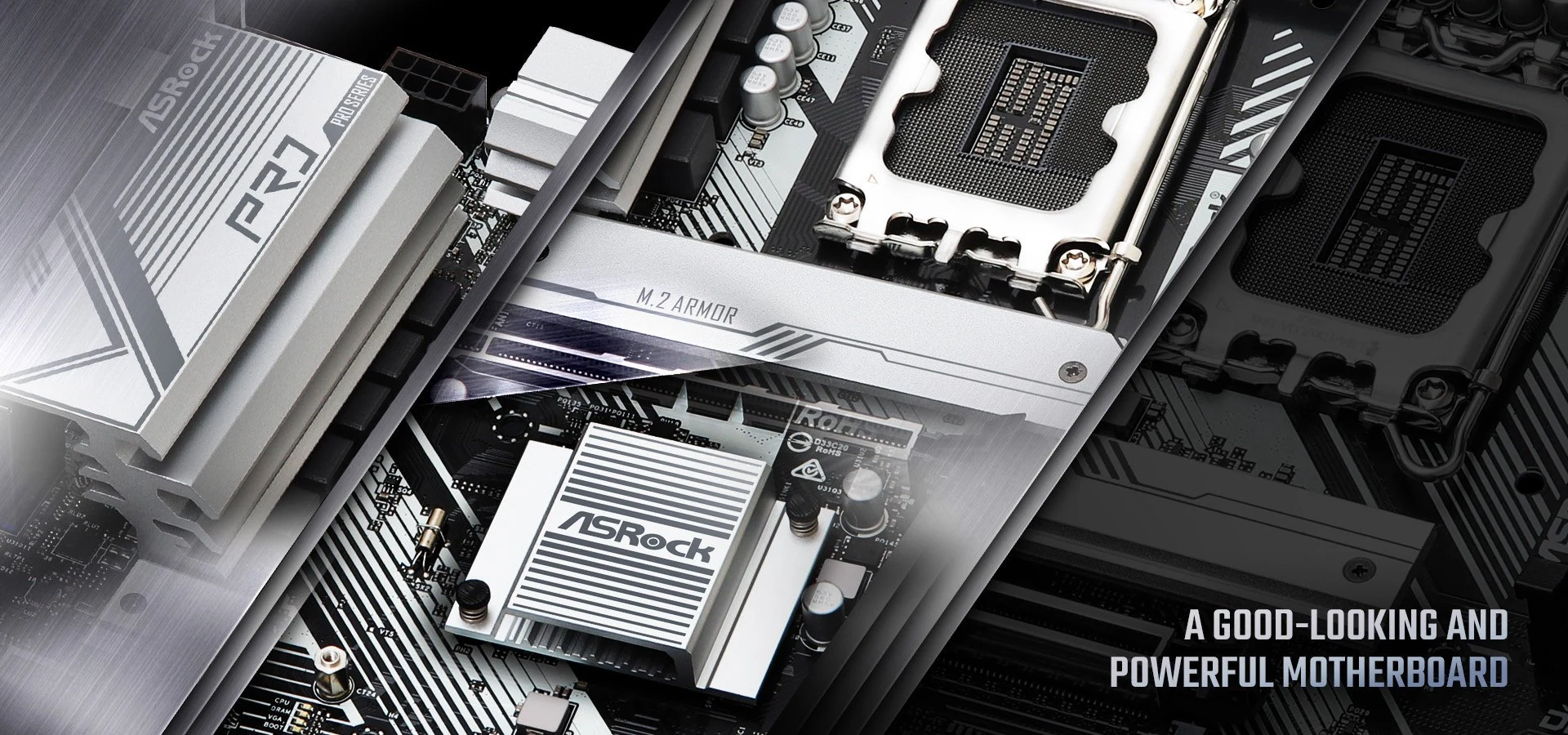 Mainboard ASRock B760M Pro RS/D4 - 4 Khe RAM DDR4 - LGA 1700 - NEW