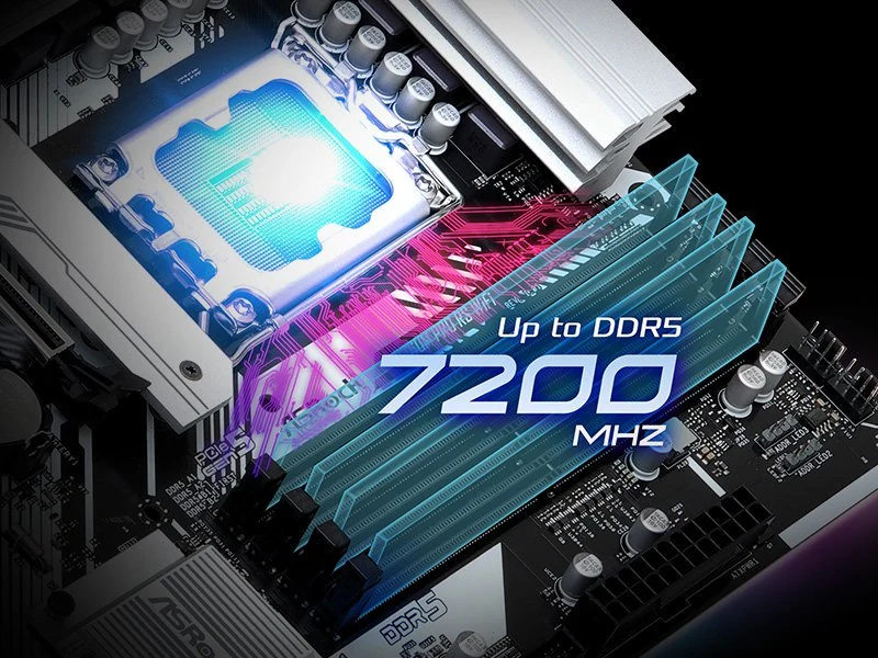 Mainboard ASRock B760M Pro RS WiFi - 4 Khe RAM DDR5 - LGA 1700 - NEW