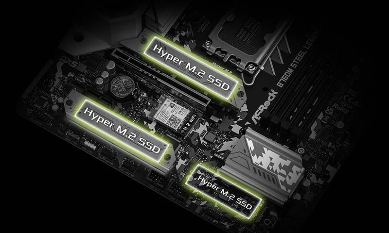Mainboard ASRock B760M Steel Legend WiFi - 4 Khe RAM DDR5 - LGA 1700 - NEW