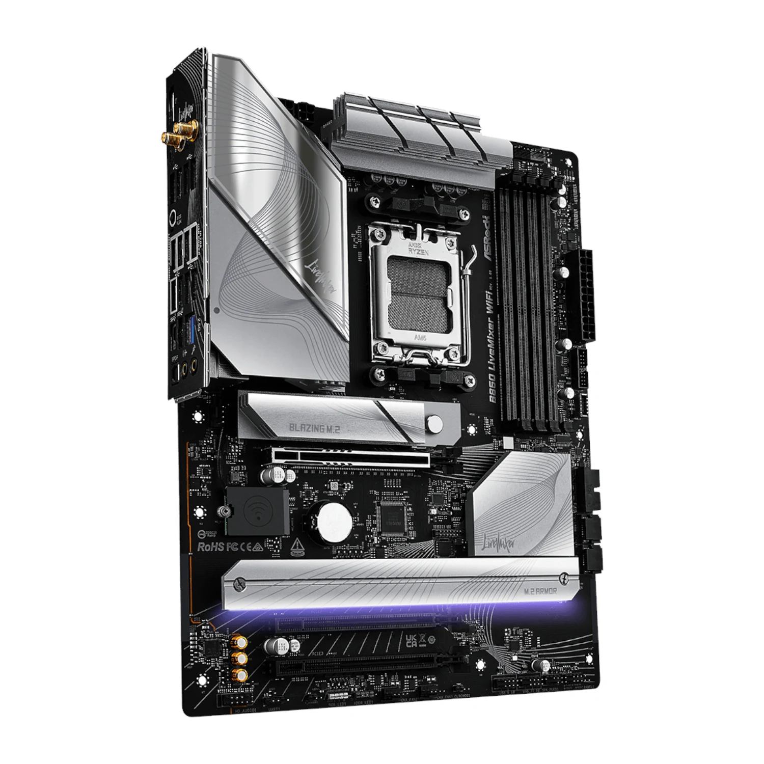 Mainboard ASRock B850 LiveMixer WiFi - 4 Khe RAM DDR5 - AM5 - NEW