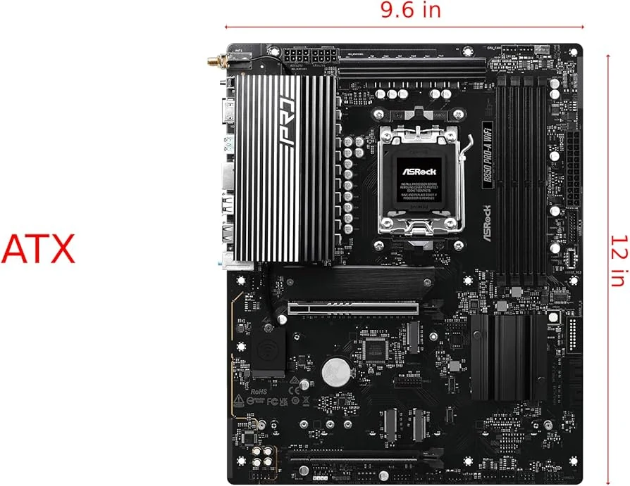 Mainboard ASRock B850 Pro-A - 4 Khe RAM DDR5 - AM5 - NEW