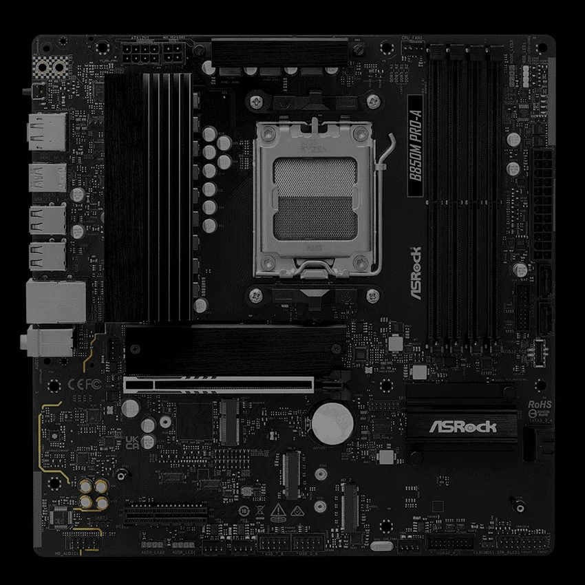 Mainboard ASRock B850M Pro-A - 4 Khe RAM DDR5 - AM5 - NEW