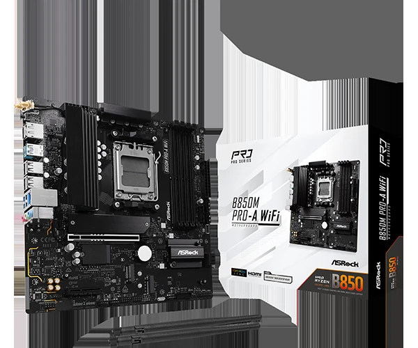 Mainboard ASRock B850M Pro-A WiFi - 4 Khe RAM DDR5 - AM5 - NEW