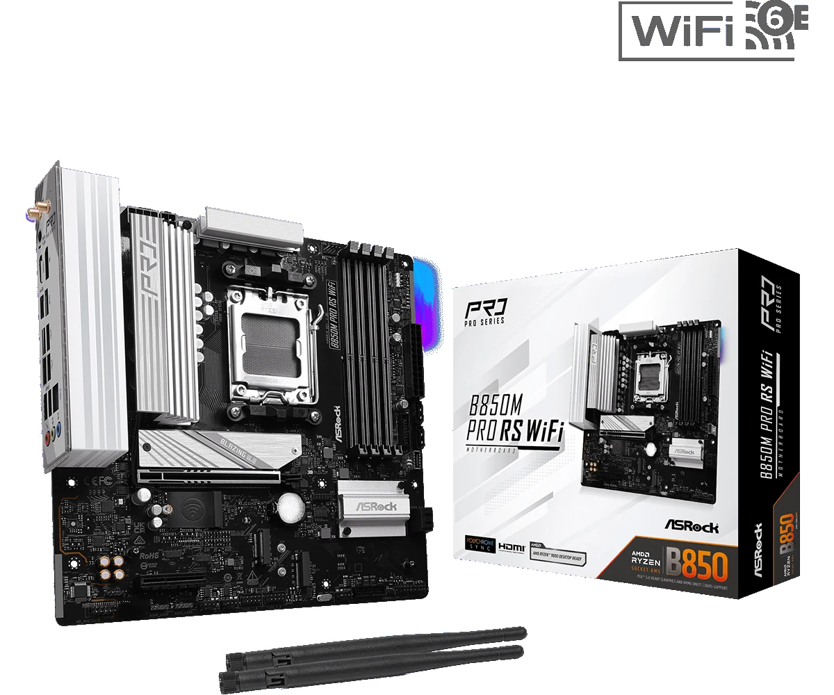 Mainboard ASRock B850M-X WiFi - 2 Khe RAM DDR5 - AM5 - NEW