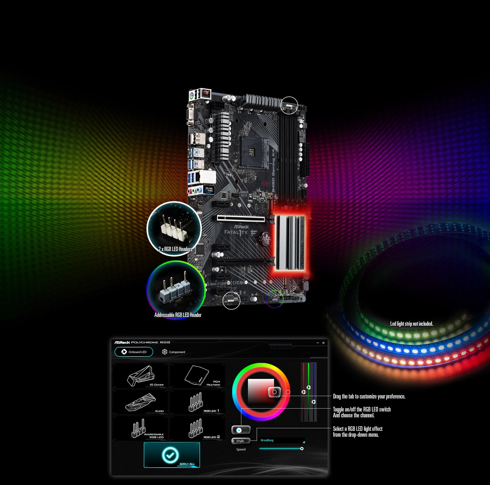 Mainboard ASRock Fatal1ty B450 Gaming K4 - AM4 - NEW