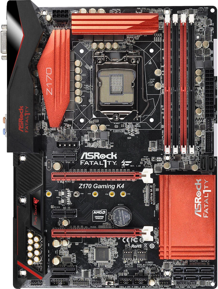 Mainboard ASRock Fatal1ty Z170 Gaming K4 - LGA 1151 - NEW